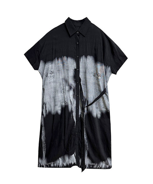 Blurred Print Dress